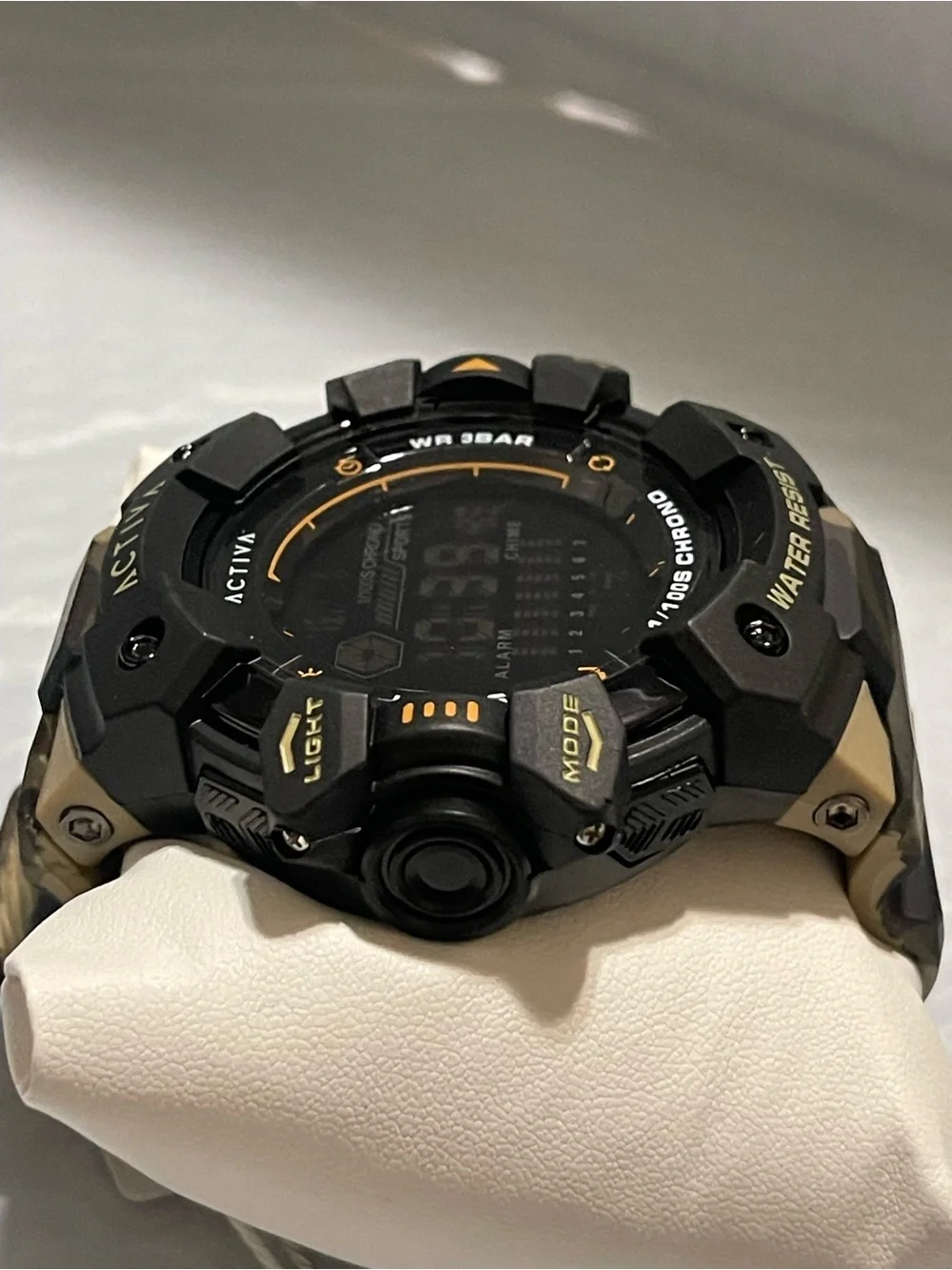 Activa Armour X Invicta Men's Digital Watch - 50mm. Camouflage. Khaki